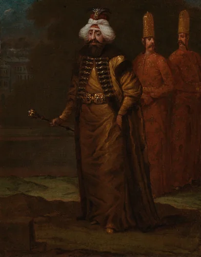 Sultan Ahmed III by Jean Baptiste Vanmour, painting, 1727-1730