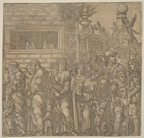 The Triumph of Julius Caesar by Andrea Andreani
Andrea Mantegna, print, 1599