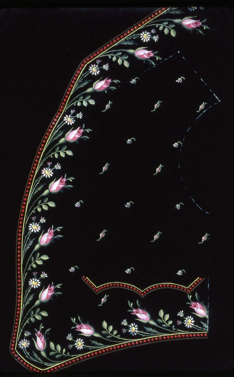 Waistcoat Design by England or France, textile, 1830-1849