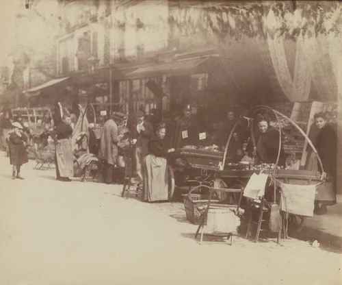 Rue Mouffetard by Eugène Atget, photograph, 1898