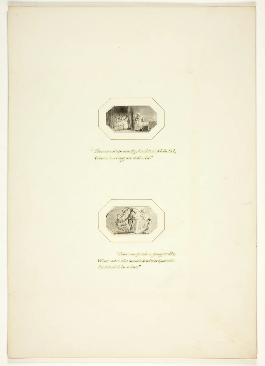 Study for a plate from The Task by Thomas Stothard, drawing, 1795-1805