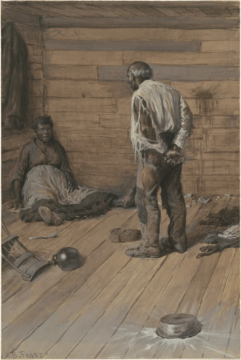 A Conjugal Difference by Arthur B. Frost, drawing, 1884
