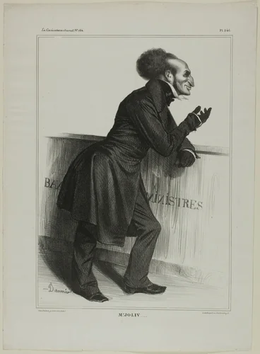 Mr. Joliv...., plate 346 from Célébrités de la Caricature by Honoré-Victorin Daumier, print, 1833