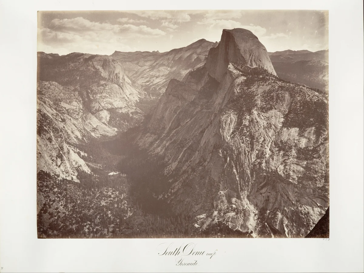 South Dome, 6,000 feet by Carleton E. Watkins, photograph, 1870-1874
