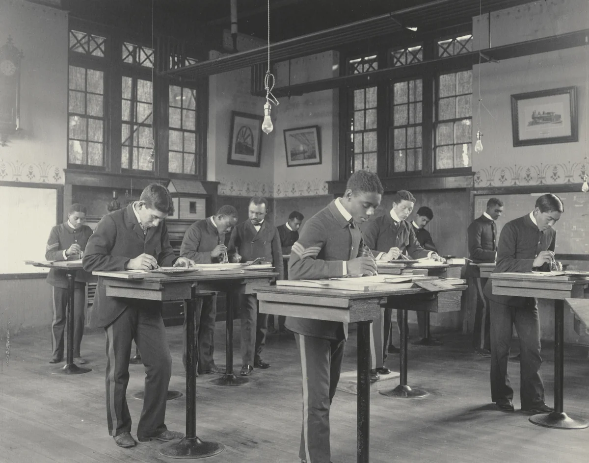 Trade School. Mechanical drawing by Frances Benjamin Johnston, photograph, 1899