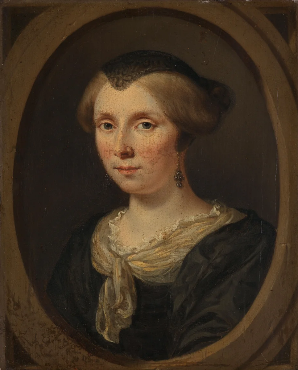 Portrait of Margaretha Verkolje, Wife of Reinier Couturier by Jan Verkolje, painting, 1682