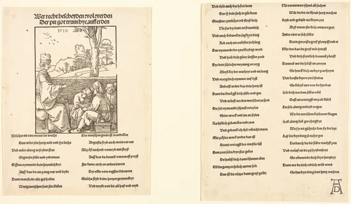 The School Teacher by Albrecht Dürer, print, 1510