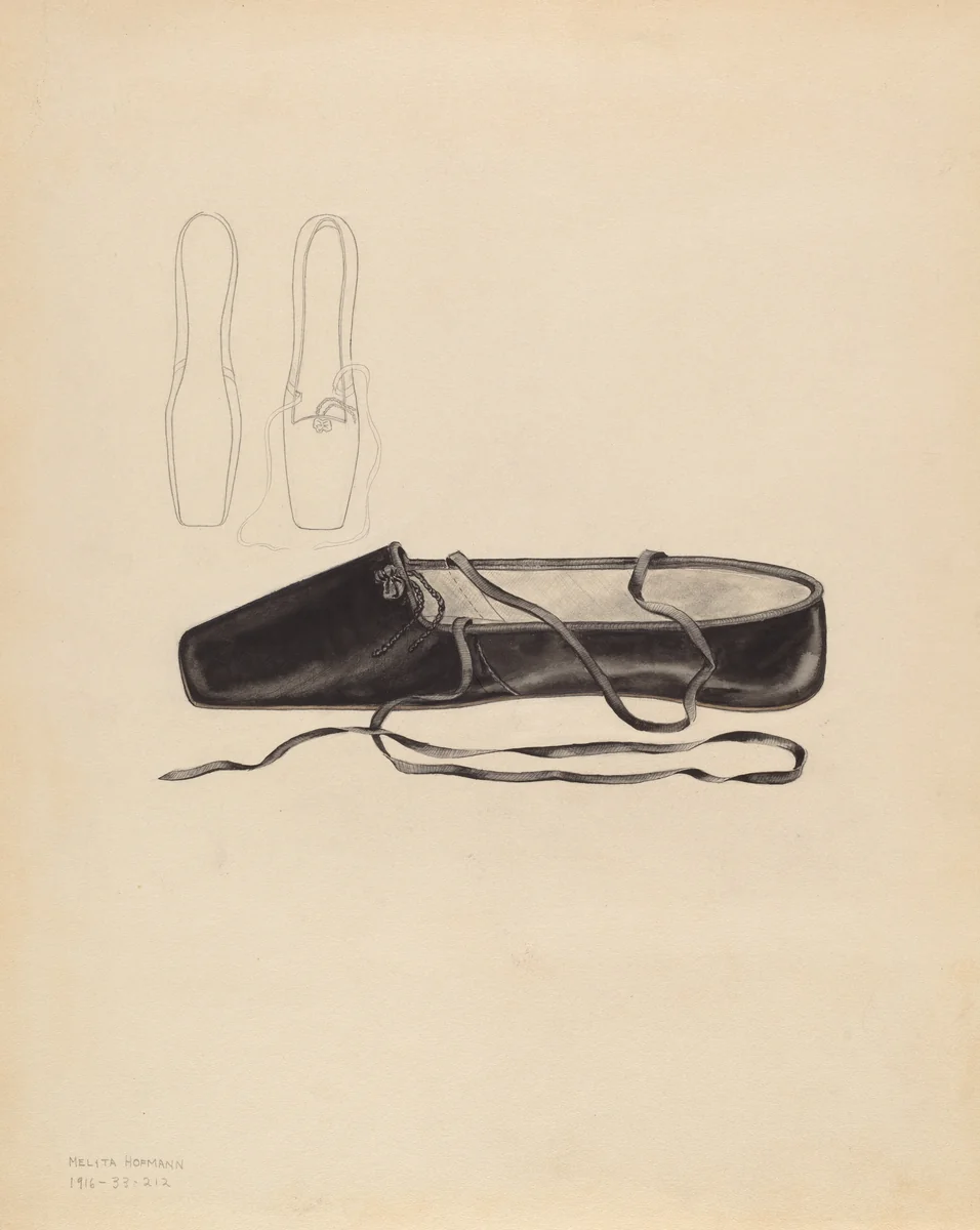 Slipper by Melita Hofmann, index of american design, 1936