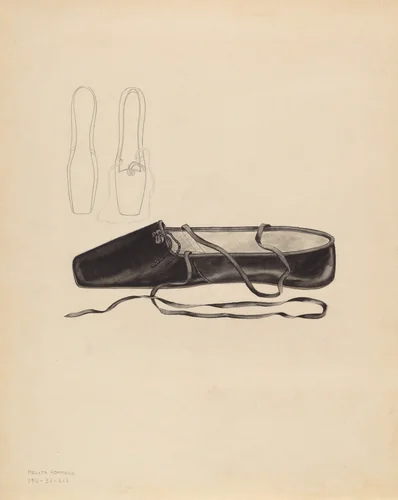 Slipper by Melita Hofmann, index of american design, 1936