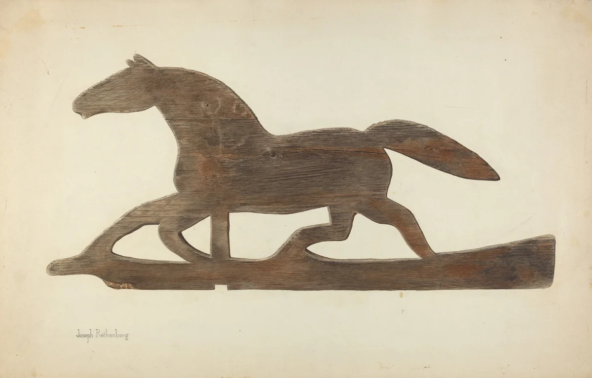 Weather Vane by Joseph Rothenberg, index of american design, 1938