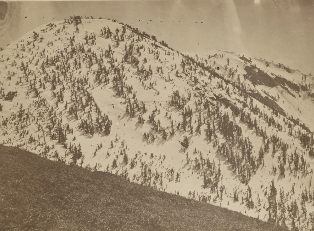 Snow Peaks, Bull Run Mining District, Nevada by Timothy O'Sullivan, photograph, 1871
