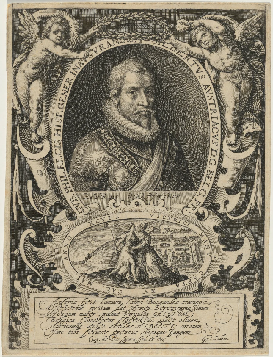 Albert of Austria, Archduke by Crispijn van de Passe I, print, 1565-1637
