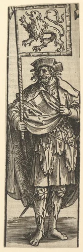 Dirk First Count of Holland by Lucas van Leyden, print, 1517
