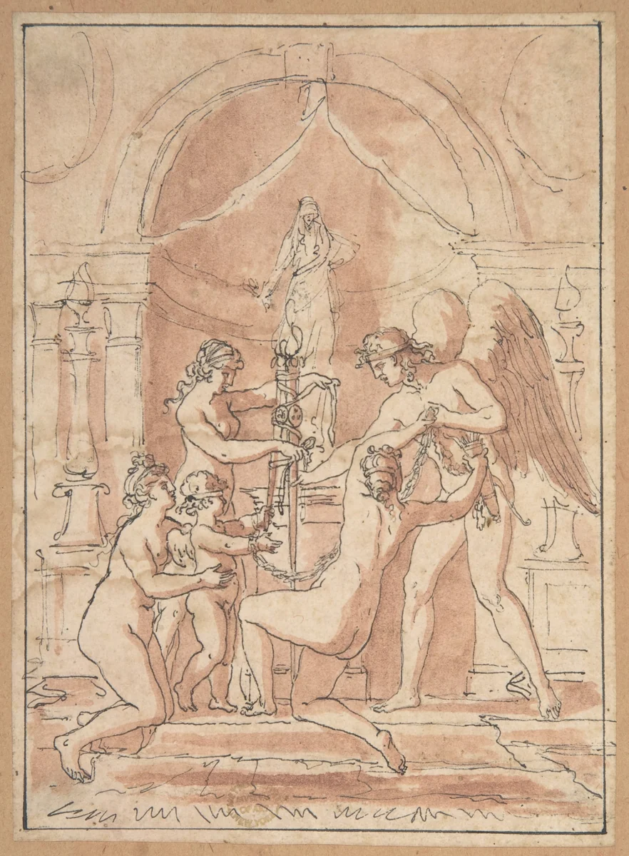 Mythological Subject by anonymous, drawing, 1800-1900