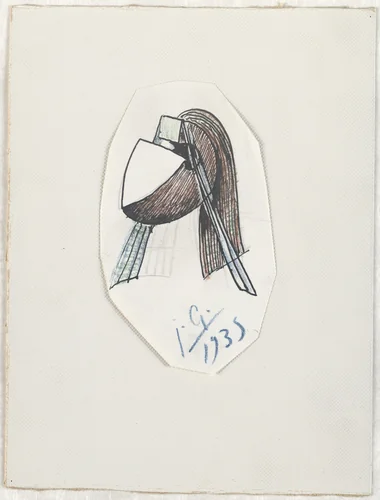 Study for Cagoulard by Julio González, drawing, 1935