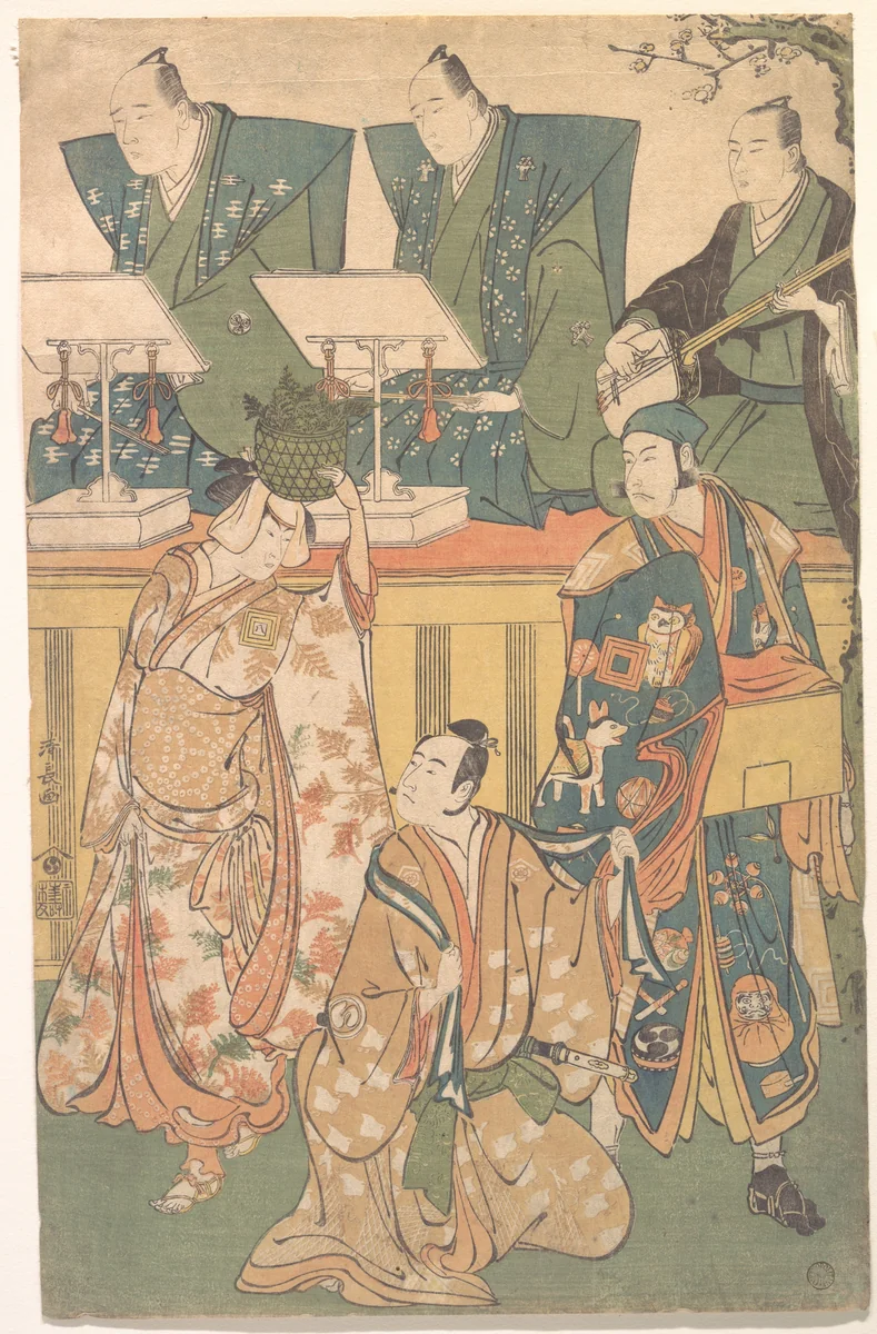Scene from a Drama by Torii Kiyonaga (鳥居清長), print, 1778-1798