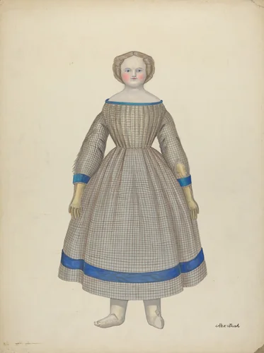 Doll - "Emily" by Rex F. Bush, index of american design, 1938