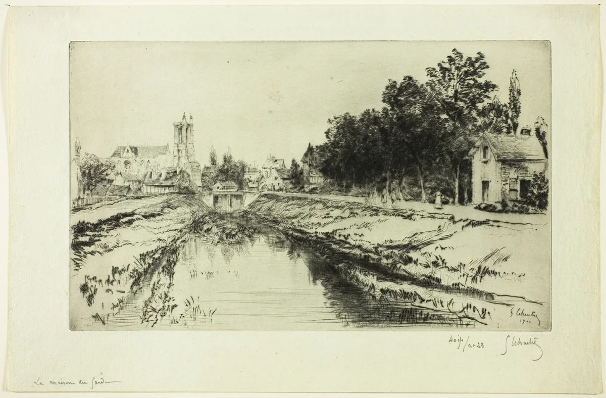 Guardhouse by Gustave Leheutre, print, 1901