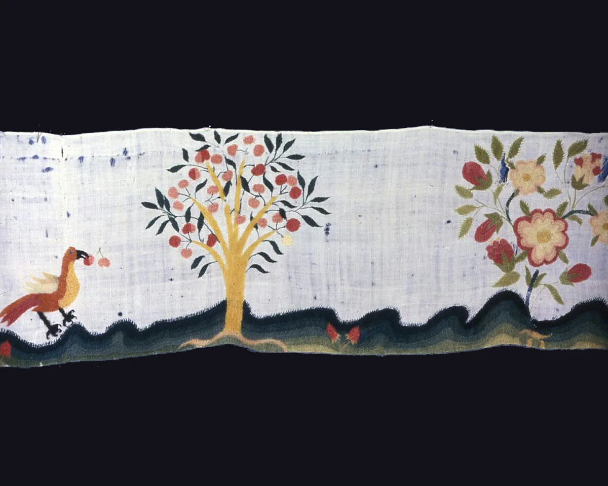 Bed Curtain and Valance by United States, textile, 1701-1725