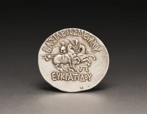 Coin of Eukratides I by Unknown, metalwork, -170--145