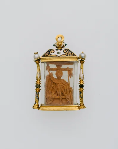 Double-Sided Pendant with the Deposition and the Resurrection by Spanish or Spanish Colonial, metalwork, 1499-1599