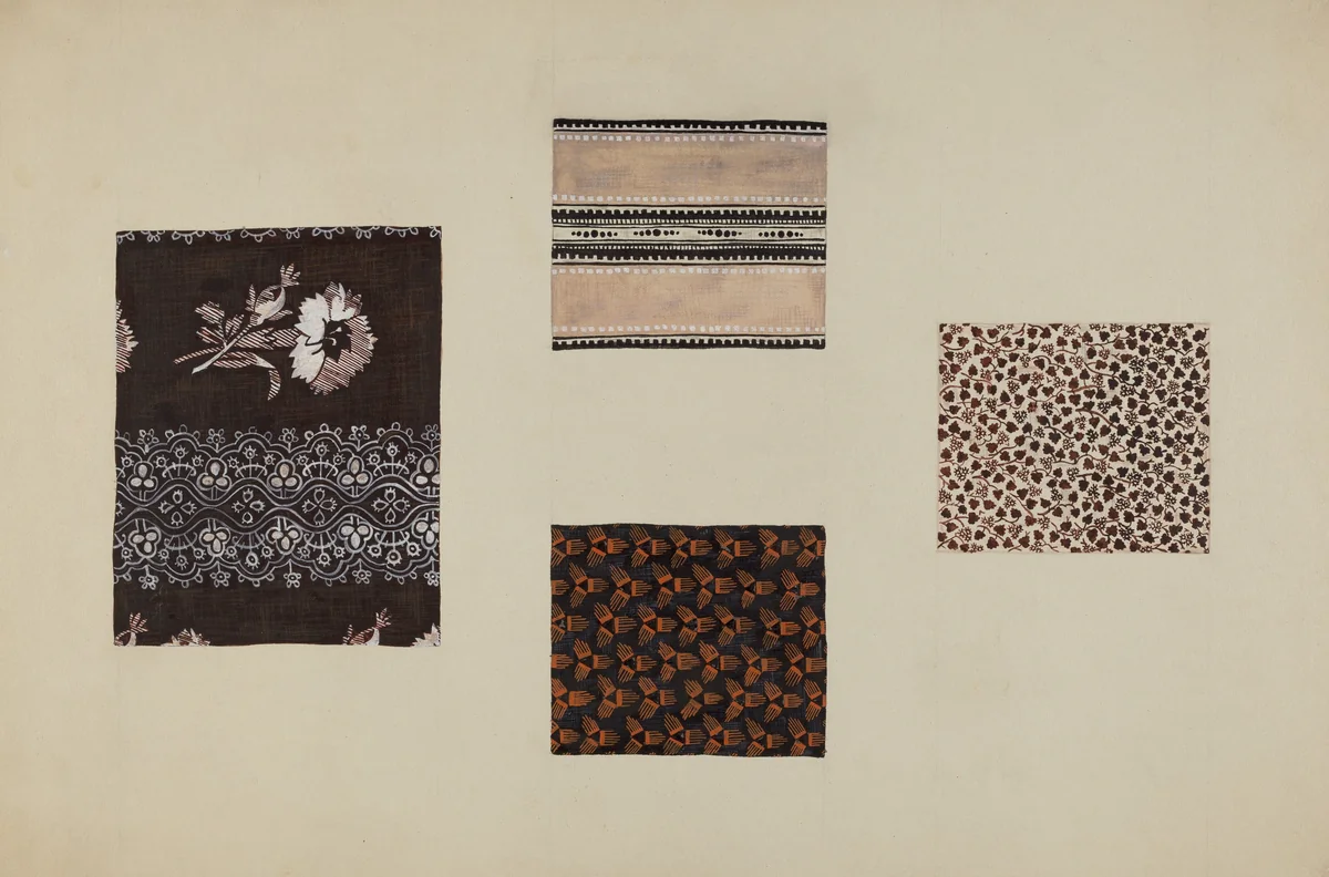 Quilt Patches by Katherine Hastings, index of american design, 1938