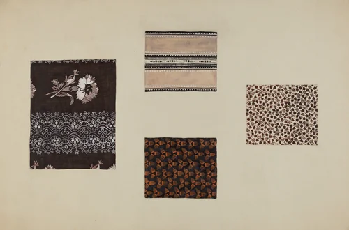 Quilt Patches by Katherine Hastings, index of american design, 1938