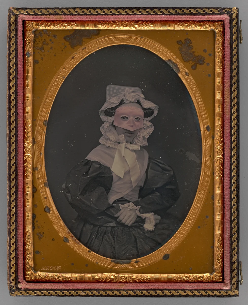 Untitled (Portrait of Masked Person) by Rufus Anson, other, 1858
