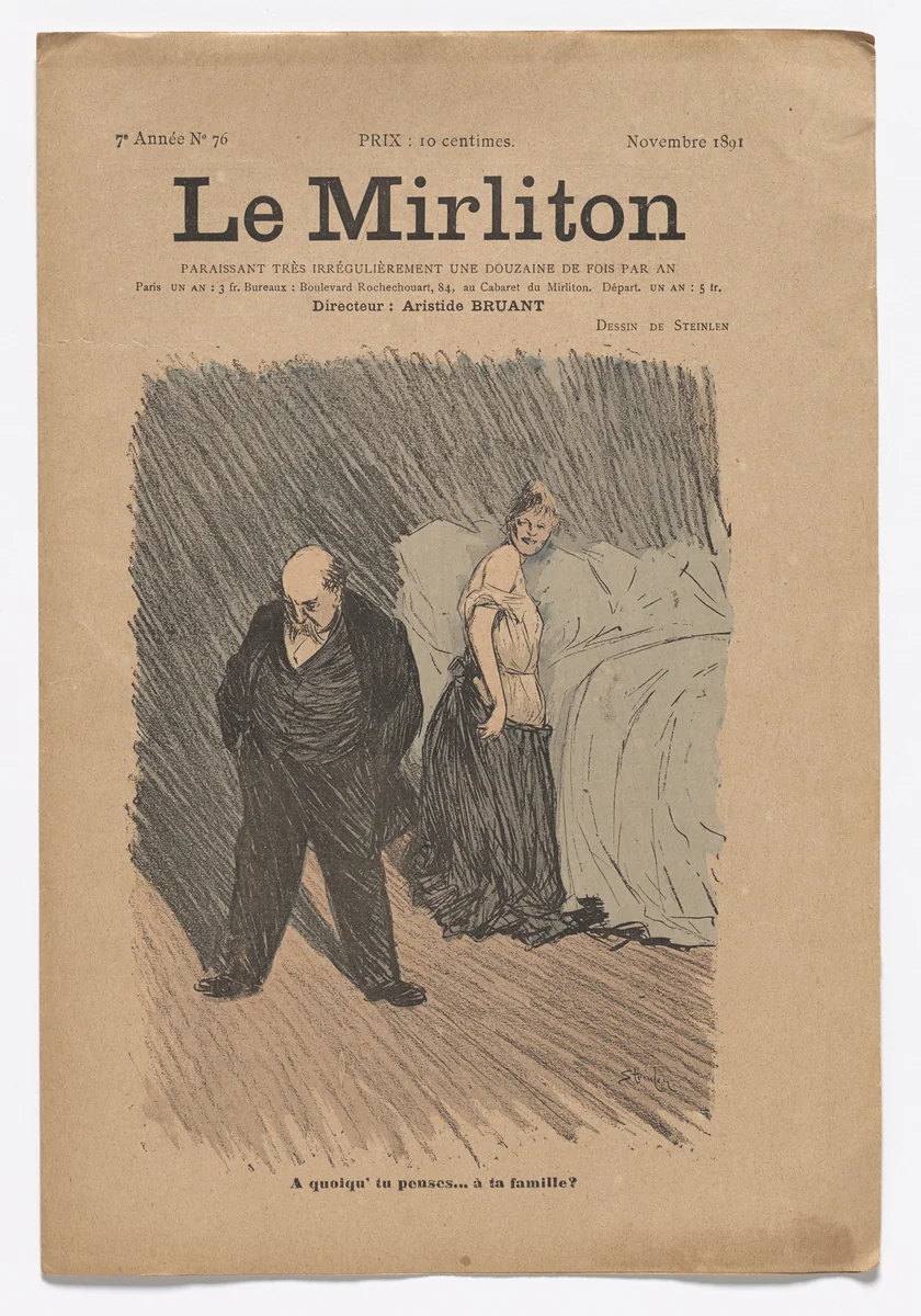 Le Mirliton, no. 76 by Théophile-Alexandre Steinlen, periodical, 1891