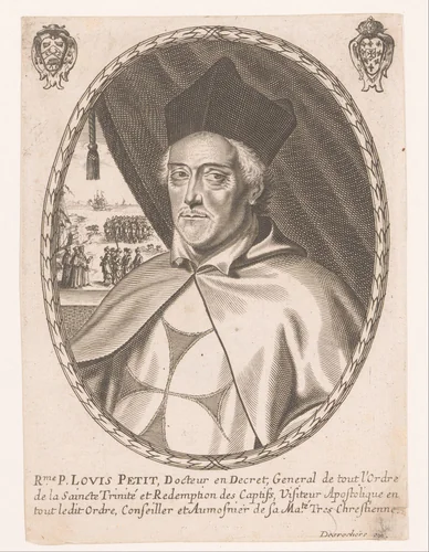 Portret van Louis Petit by Balthazar Moncornet, print, 1633-1668