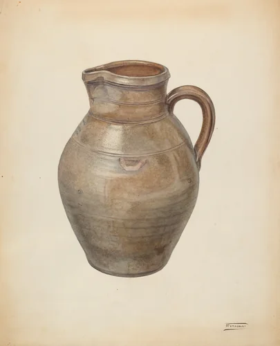 Pitcher by Frank Fumagalli, index of american design, 1938