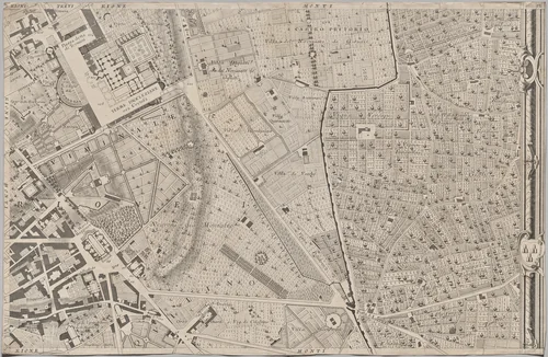 Nuova pianta di Roma data in luce da Giambattista Nolli l’anno MDCCXLVII, known as La Pianta Grande di Roma by Giovanni Battista Nolli, print, 1748