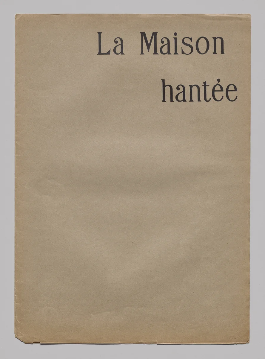 Cover by Odilon Redon, print, 1896
