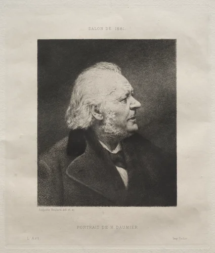 Honoré Daumier by Auguste Boulard, print, 1881