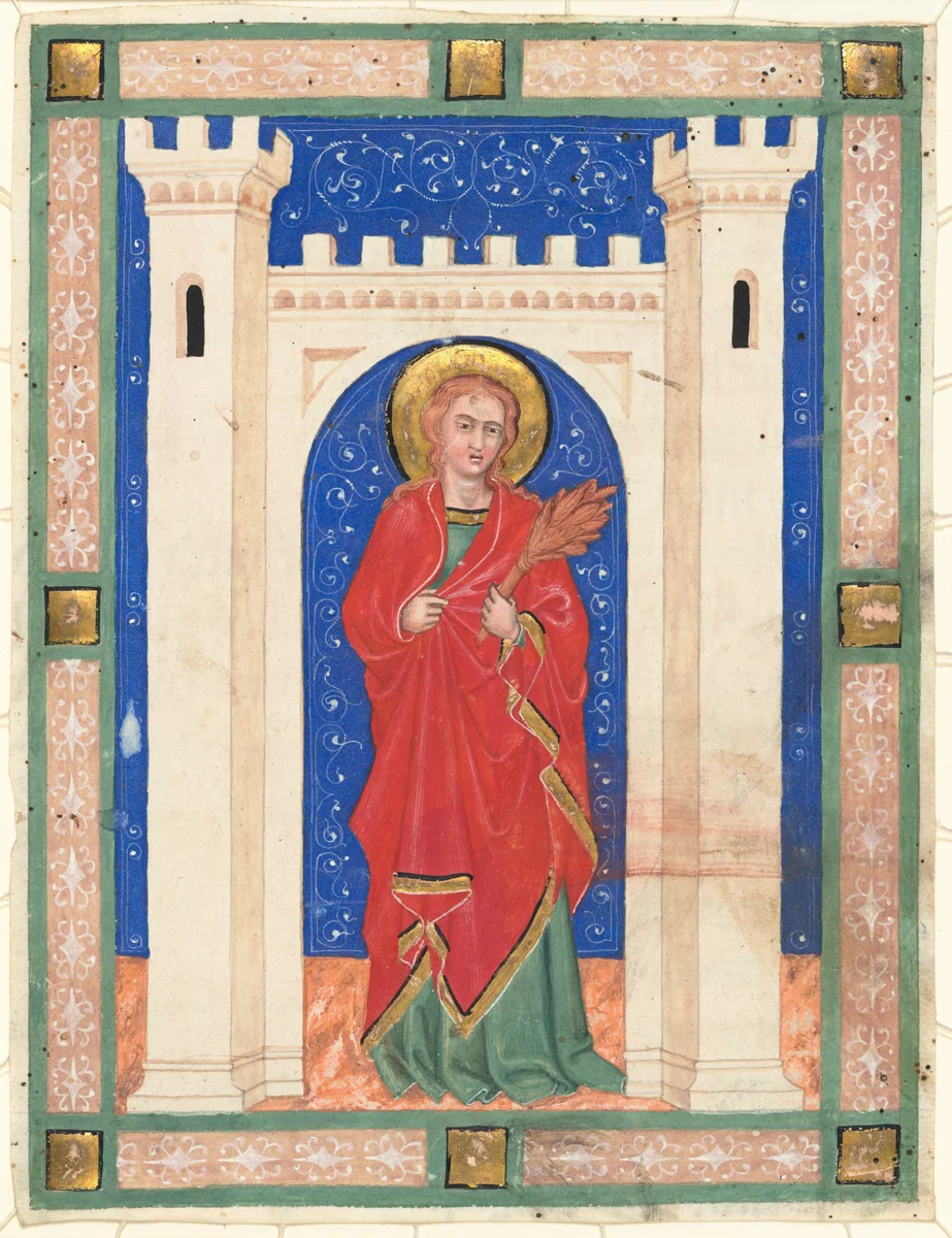 Saint Susanna by Matteo di ser Cambio di Bettolo, drawing, 1385