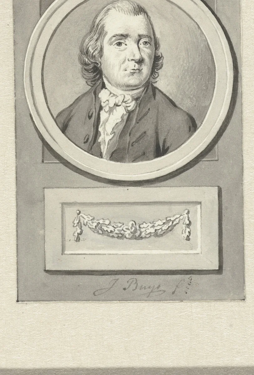 Portret van Cornelis van der Burg by Jacobus Buys, drawing, 1734-1801