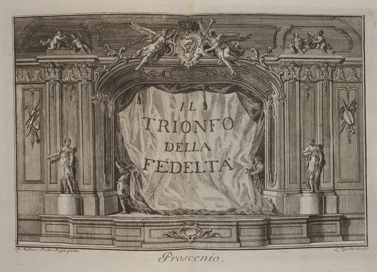 Il Trionfo della Fedeltá. Dramma Pastorale Per Musica Di E.T.P.A. by Maria Antonia Walpurgis; Lorenzo Zucchi; Müller & Roos, volume, 1754