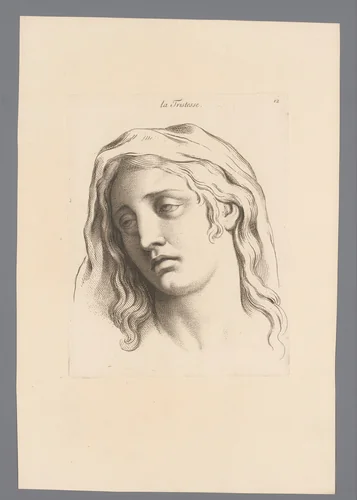 Verdriet by Jean Audran, print, 1727
