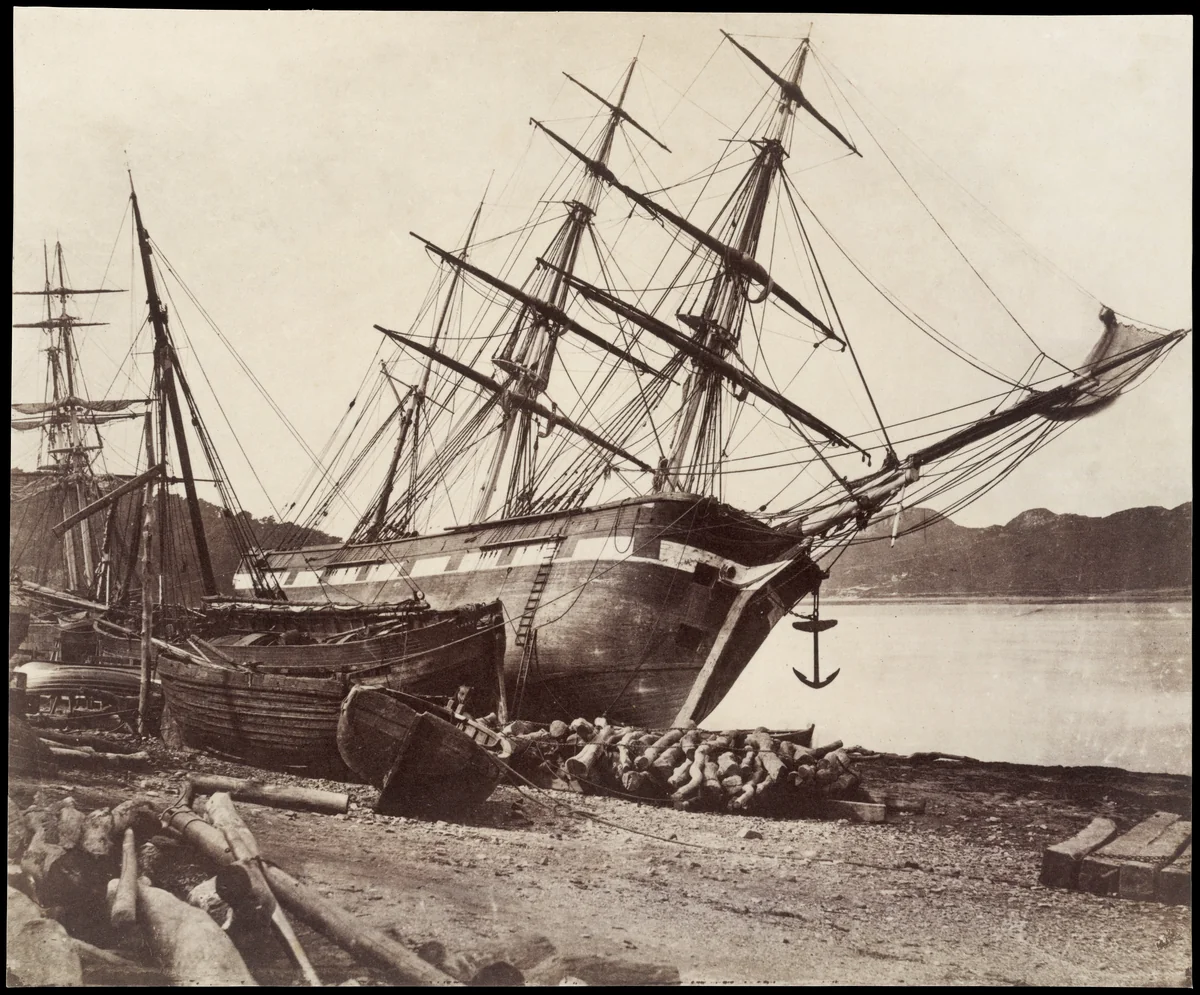 American Barque "Jane Tudor," Conway Bay by David Johnson, photograph, 1853-1857