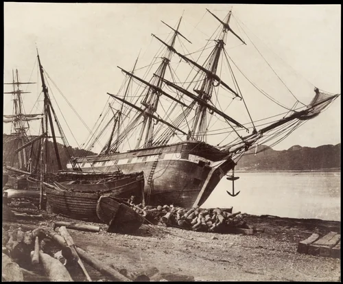 American Barque "Jane Tudor," Conway Bay by David Johnson, photograph, 1853-1857
