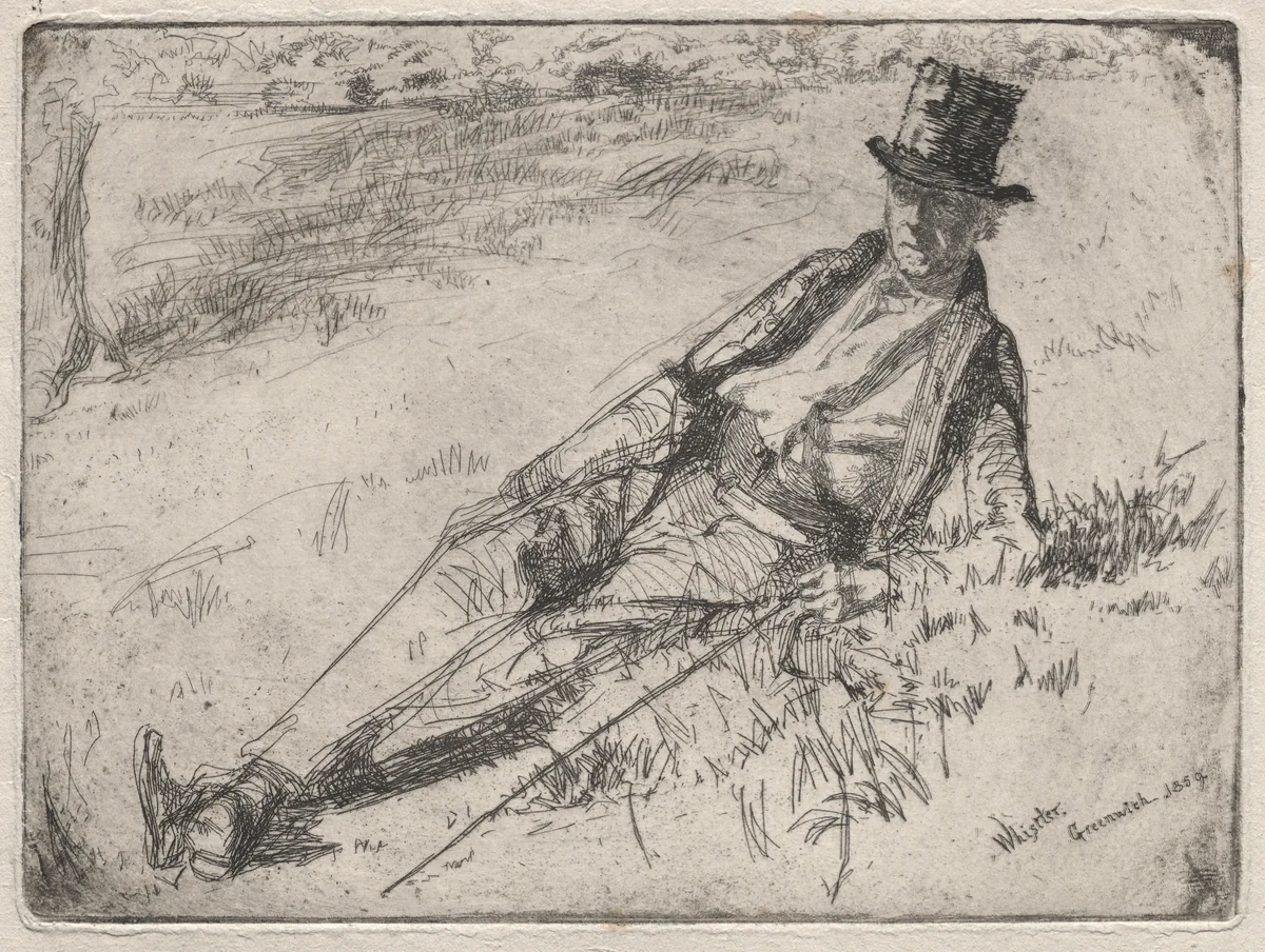 Greenwich Pensioner by James McNeill Whistler, print, 1859