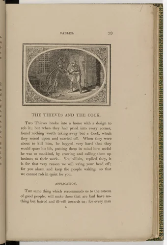 Headpiece (page 73) from The Fables of Aesop by Thomas Bewick, illustrated book, 1818