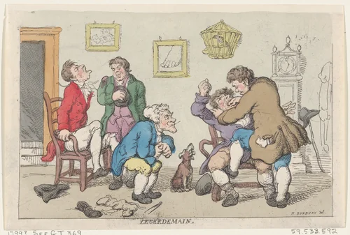 Legerdemain by Thomas Rowlandson, print, 1799