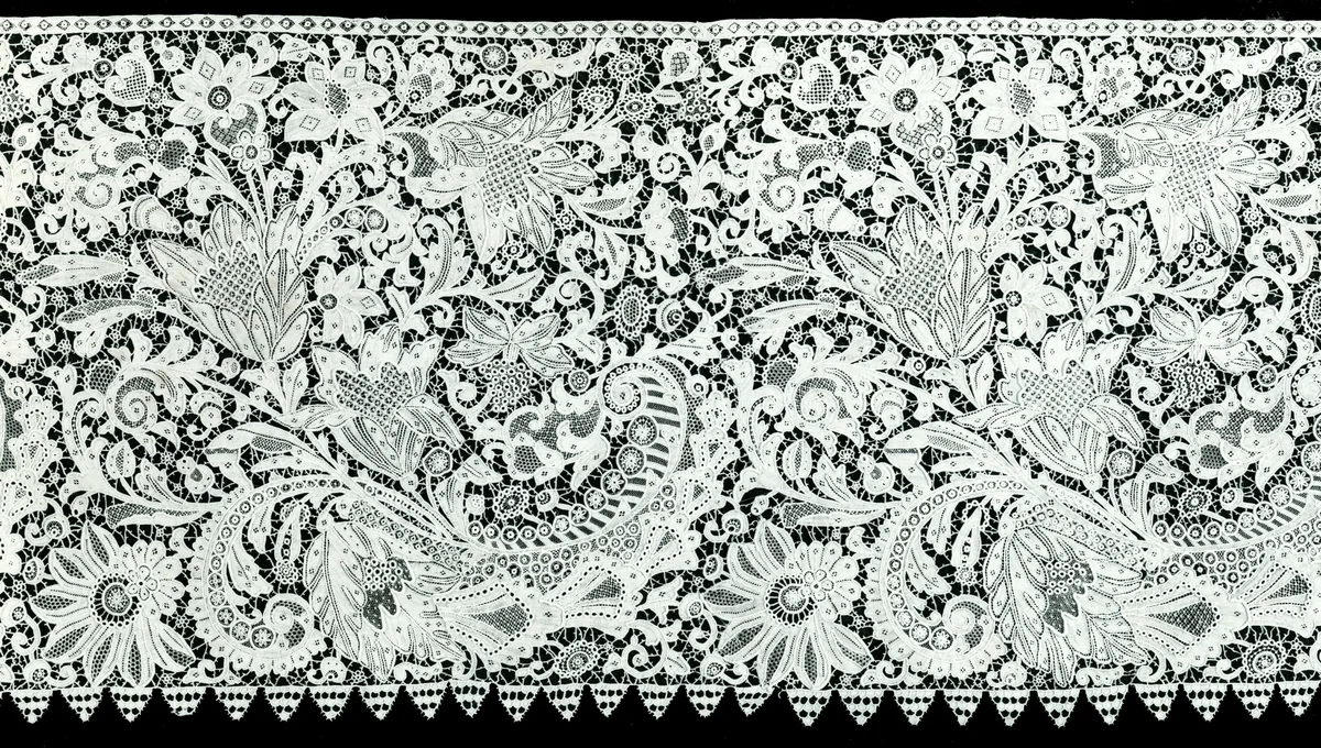 Flounce by Auguste Lefébure, textile, 1875-1900