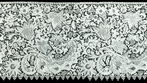 Flounce by Auguste Lefébure, textile, 1875-1900