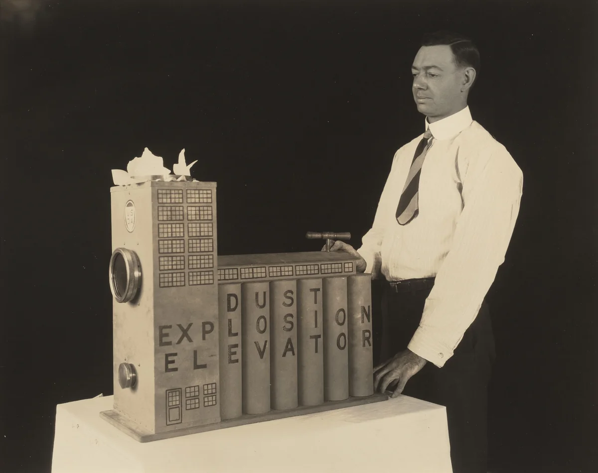 Dust Explosion Elevator by American 20th Century, photograph, 1900-1920