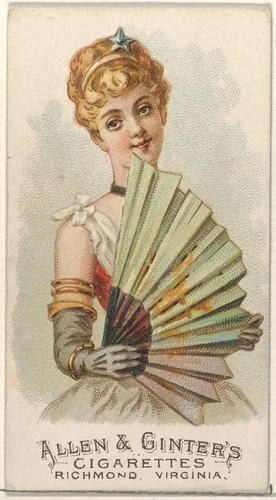 Plate 49, from the Fans of the Period series (N7) for Allen & Ginter Cigarettes Brands by Allen & Ginter, print, 1889