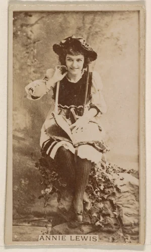 Annie Lewis, from the Actresses series (N245) issued by Kinney Brothers to promote Sweet Caporal Cigarettes by Kinney Brothers Tobacco Company, photograph, 1890
