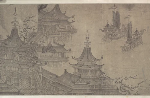 The Daming Palace by Wang Zhenpeng, painting, 1400-1433