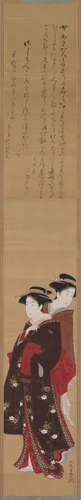 Two Beauties by Kitao Shigemasa (北尾重政), painting, 1770-1820